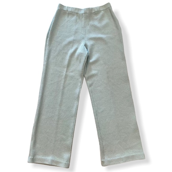 St. John Pants - St. John Marie Gray Santana Knit Pants Wool Blue 8
